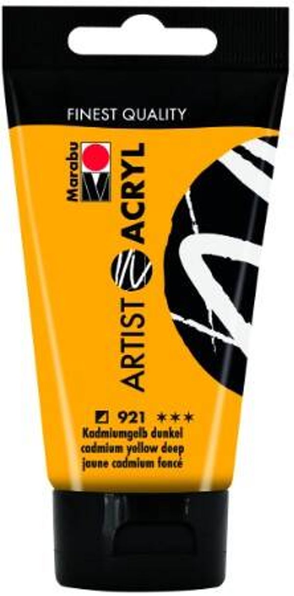 Marabu Artist Acryl 921 kadmiumgelb dunkel, 75 ml