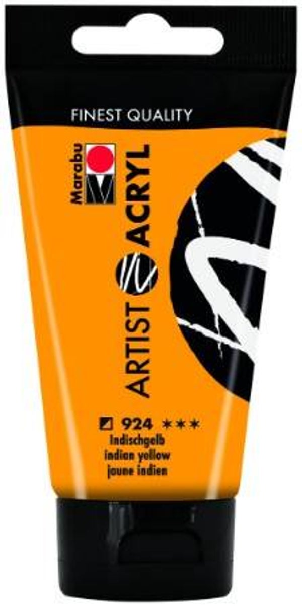 Marabu Artist Acryl 924 indischgelb, 75 ml