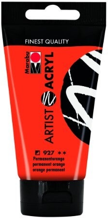 Marabu Artist Acryl 927 permanentorange, 75 ml