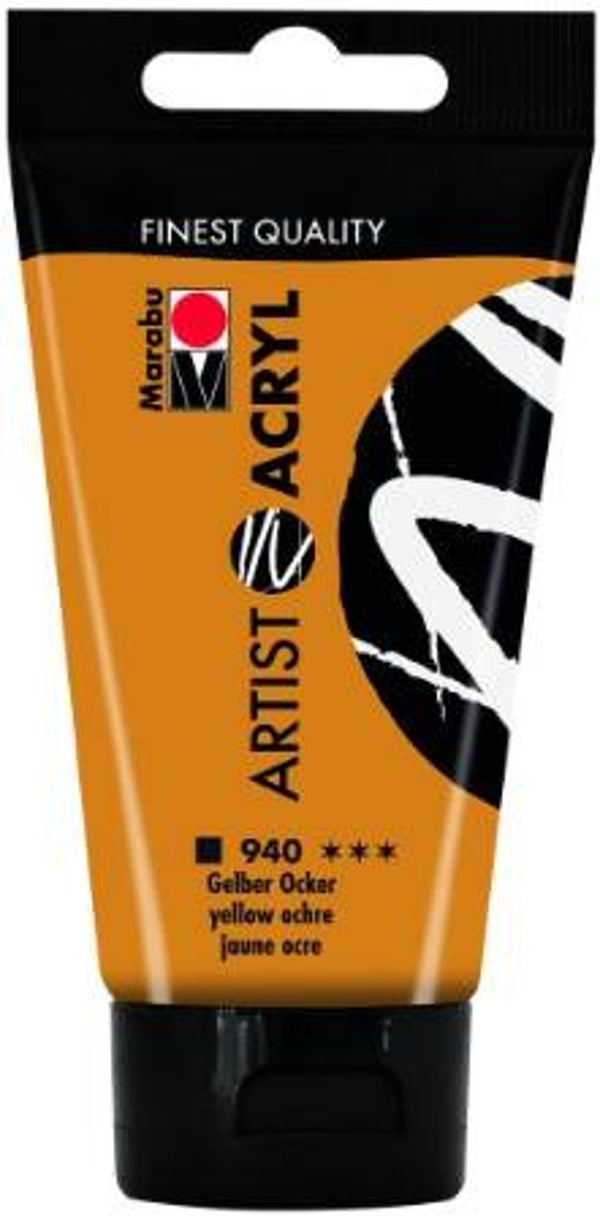 Marabu Artist Acryl 940 gelber ocker, 75 ml