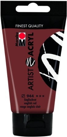 Marabu Artist Acryl 944 englischrot, 75 ml