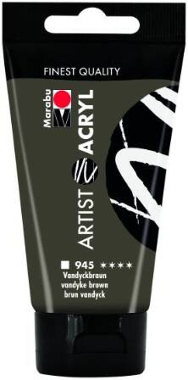 Marabu Artist Acryl 945 vandyckbraun, 75 ml