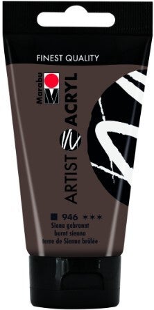 Marabu Artist Acryl 946 siena gebrannt, 75 ml