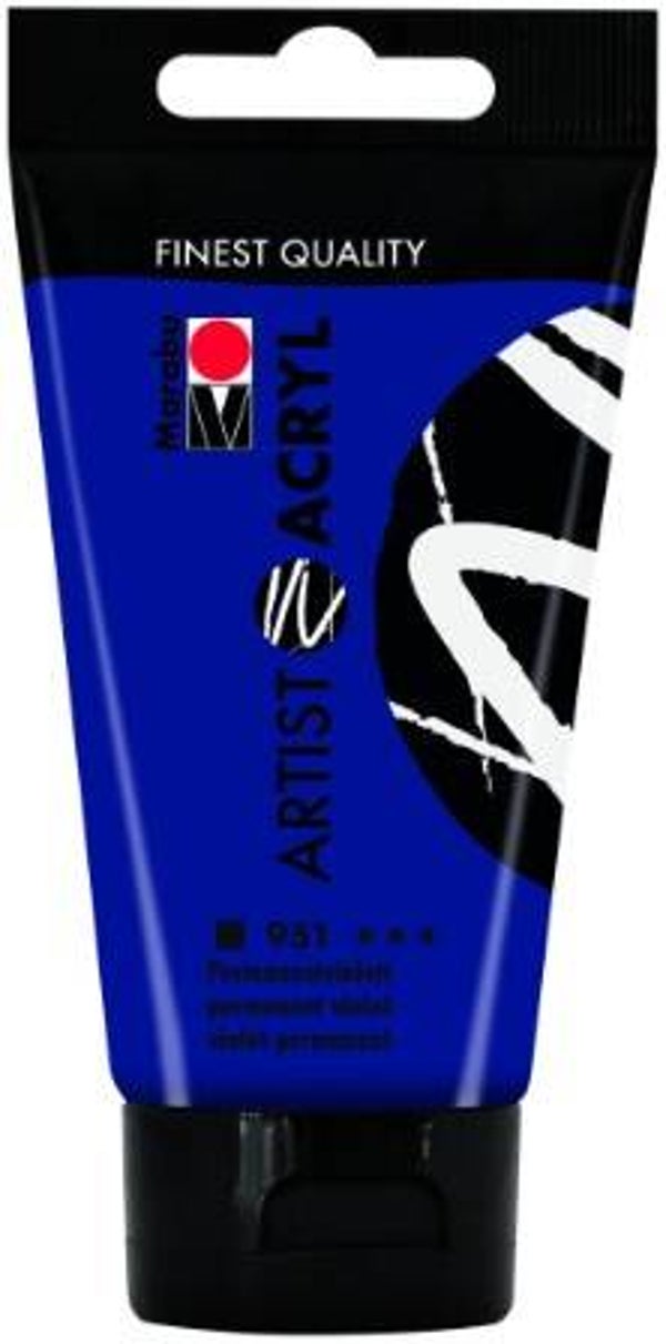 Marabu Artist Acryl 951 permanentviolett, 75 ml
