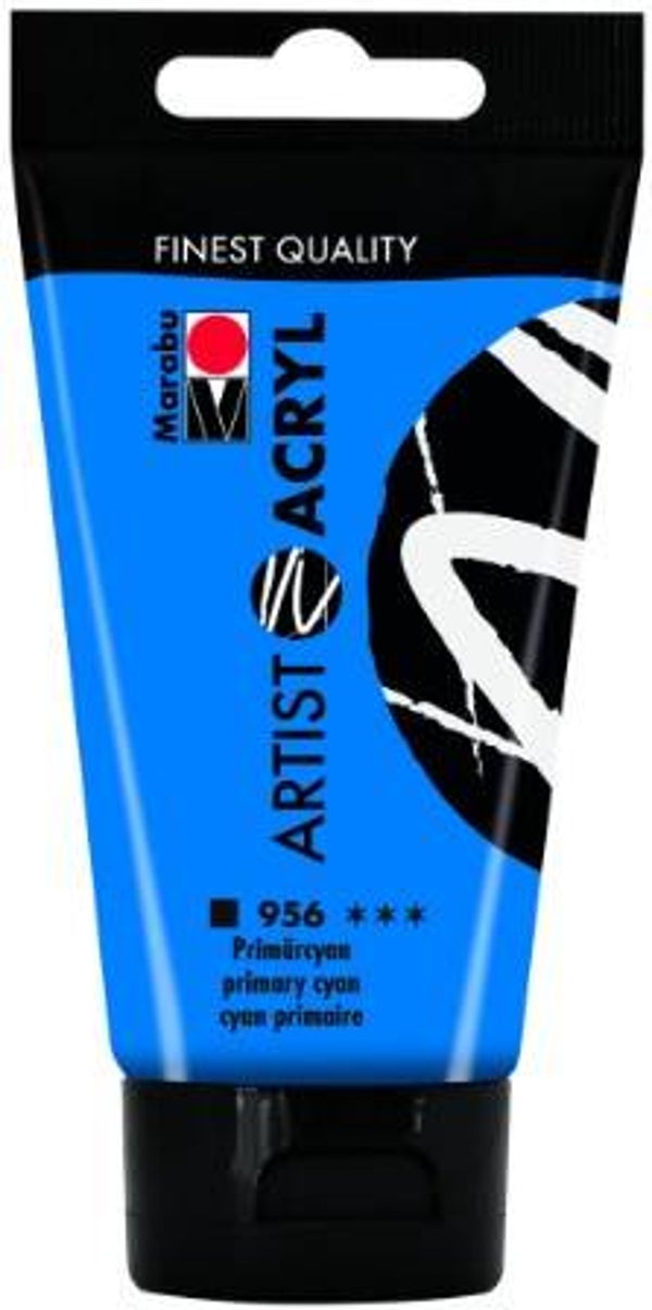 Marabu Artist Acryl 956 primärcyan, 75 ml