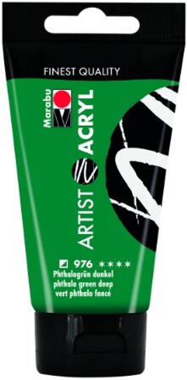 Marabu Artist Acryl 976 phthalogrün dunkel, 75 ml