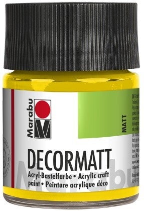Marabu Decormatt Acryl 019 gelb, 50 ml