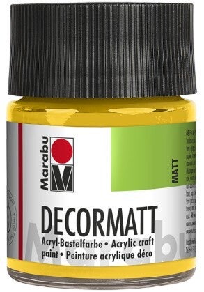 Marabu Decormatt Acryl 021 mittelgelb, 50 ml