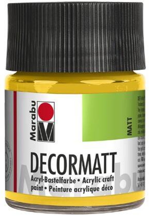 Marabu Decormatt Acryl 021 mittelgelb, 50 ml