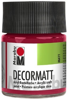 Marabu Decormatt Acryl 032 karminrot, 50 ml