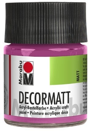 Marabu Decormatt Acryl 033 pink, 50 ml