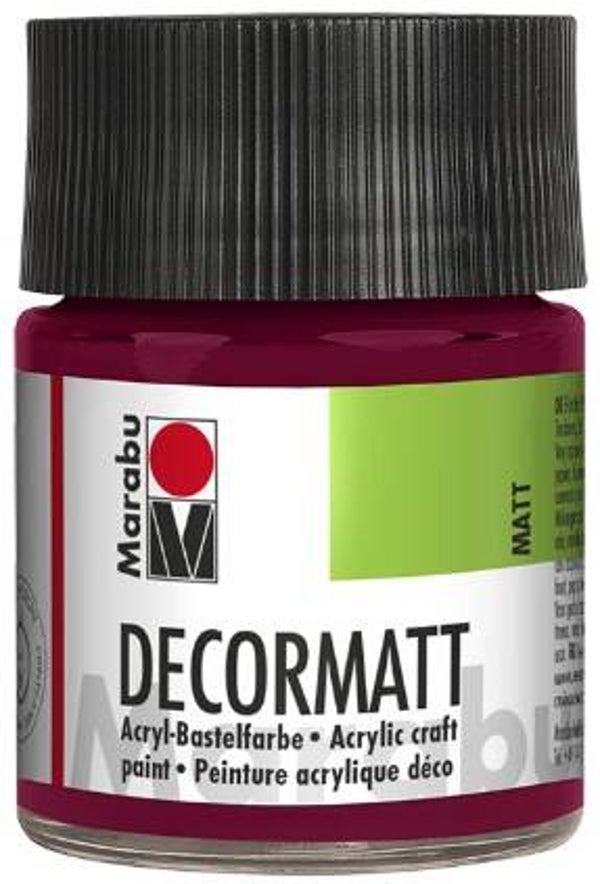 Marabu Decormatt Acryl 034 bordeaux, 50 ml