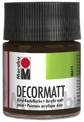 Marabu Decormatt Acryl 045 dunkelbraun, 50 ml