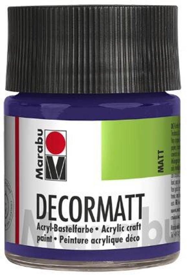 Marabu Decormatt Acryl 051 violett dunkel, 50 ml