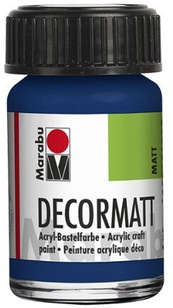 Marabu Decormatt Acryl 053 dunkelblau, 50 ml