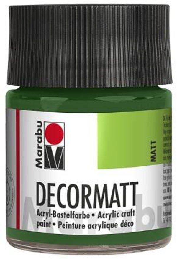 Marabu Decormatt Acryl 065 olivgrün, 50 ml