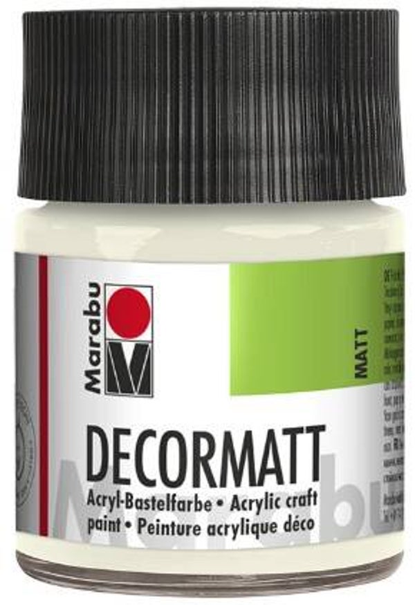Marabu Decormatt Acryl 070 weiss, 50 ml