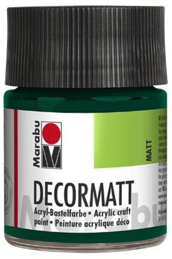 Marabu Decormatt Acryl 075 tannengrün, 50 ml