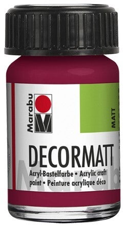 Marabu Decormatt Acryl 004 granatrot, 15 ml