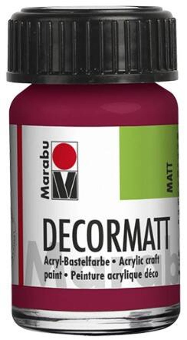 Marabu Decormatt Acryl 004 granatrot, 15 ml