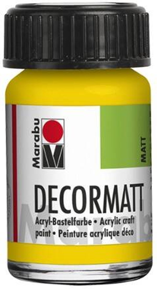 Marabu Decormatt Acryl 019 gelb, 15 ml