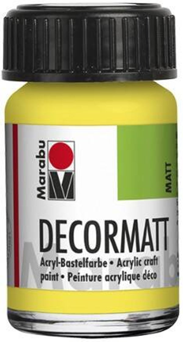Marabu Decormatt Acryl 020 zitron, 15 ml