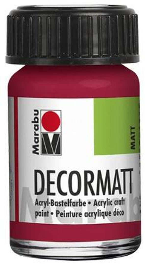 Marabu Decormatt Acryl 032 karminrot, 15 ml