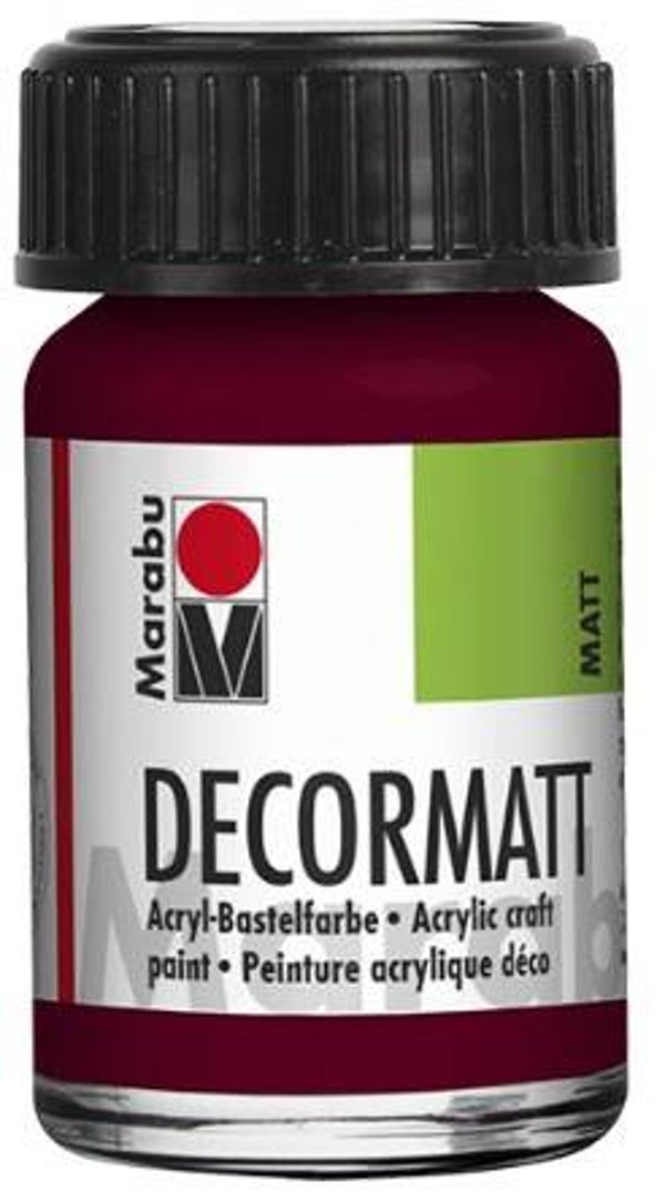 Marabu Decormatt Acryl 034 bordeaux, 15 ml