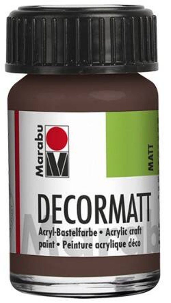 Marabu Decormatt Acryl 040 mittelbraun, 15 ml