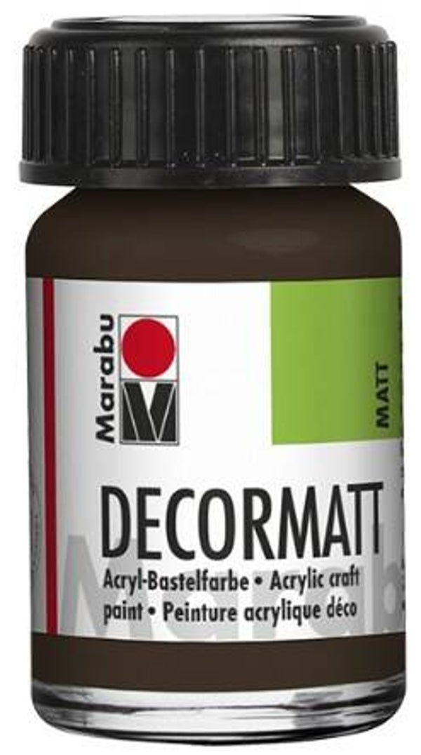 Marabu Decormatt Acryl 045 dunkelbraun, 15 ml