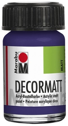 Marabu Decormatt Acryl 051 violett dunkel, 15 ml