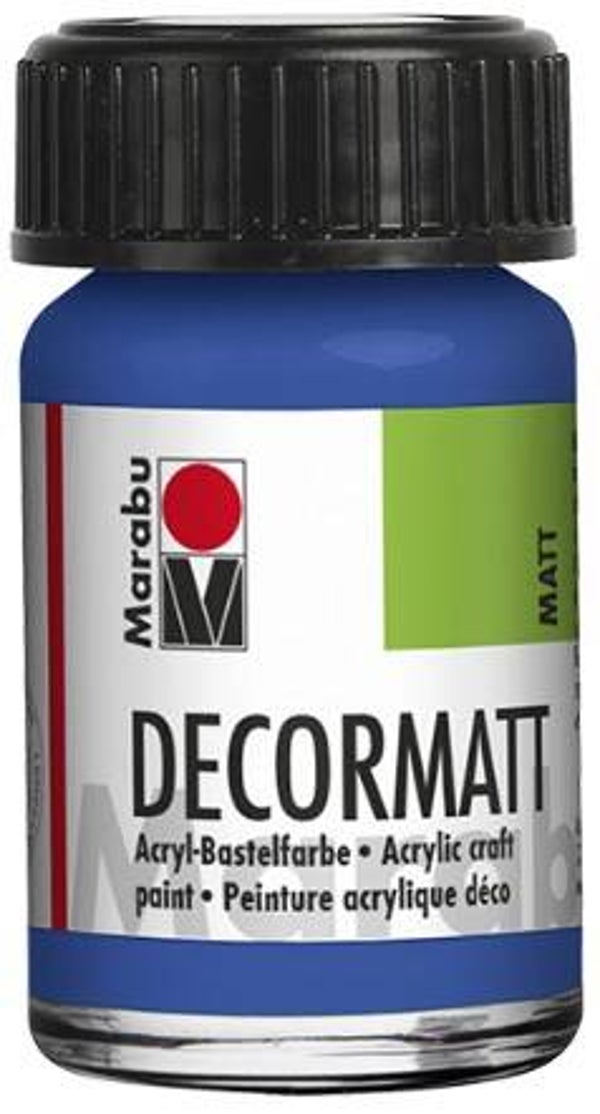 Marabu Decormatt Acryl 052 mittelblau, 15 ml