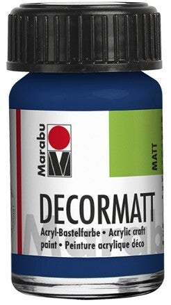 Marabu Decormatt Acryl 053 dunkelblau, 15 ml