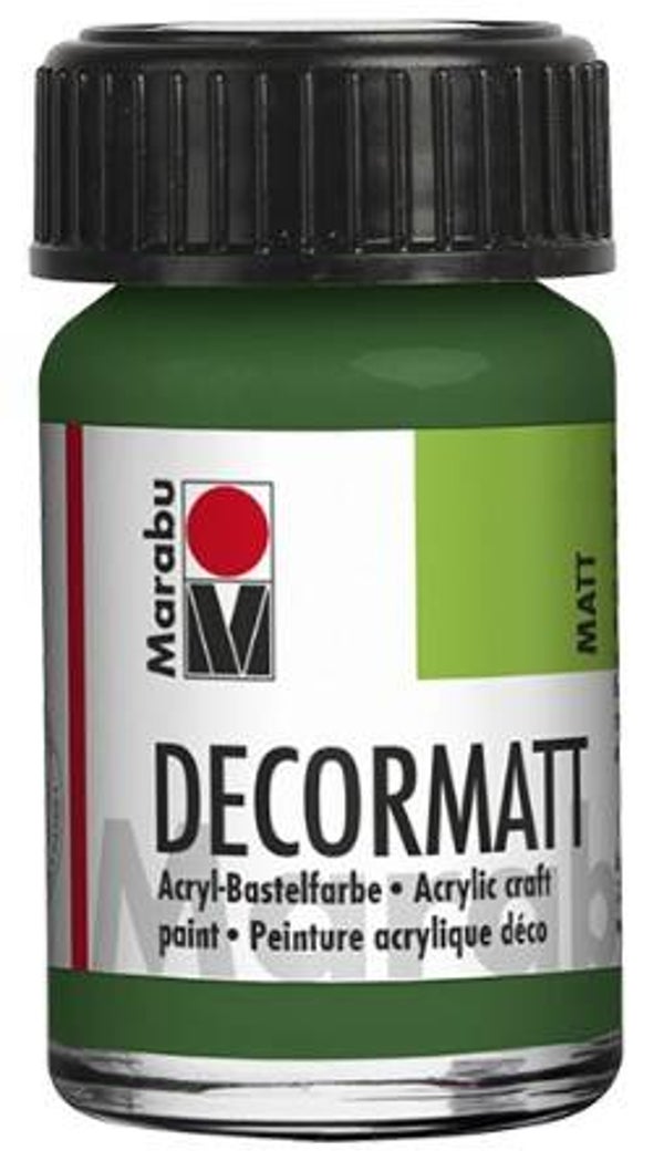 Marabu Decormatt Acryl 065 olivgrün, 15 ml