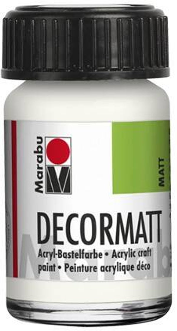 Marabu Decormatt Acryl 070 weiss, 15 ml