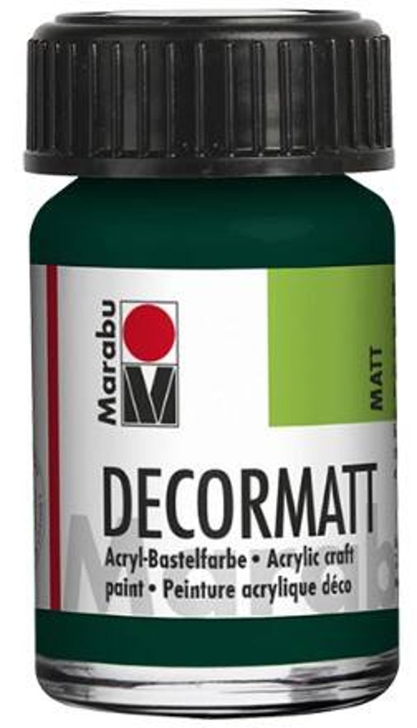 Marabu Decormatt Acryl 075 tannengrün, 15 ml