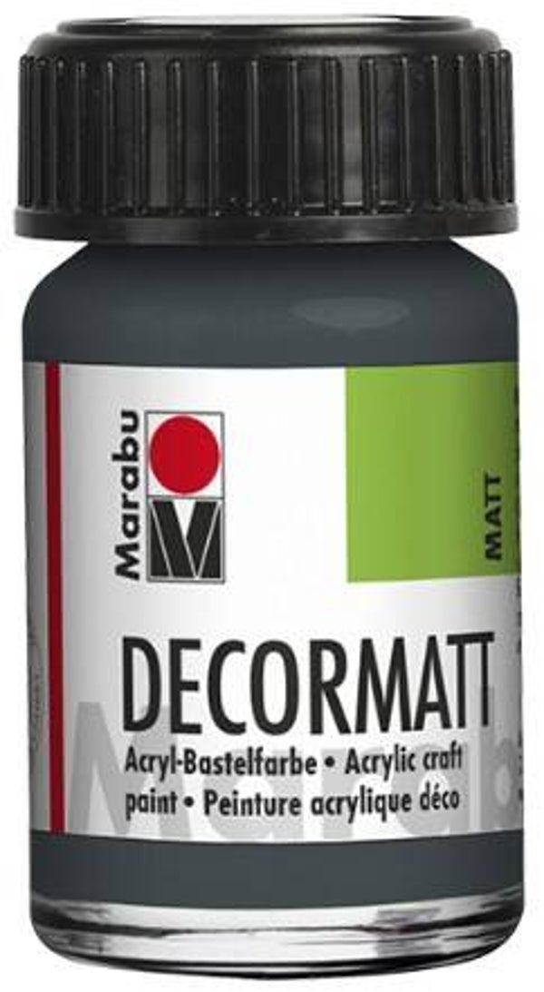 Marabu Decormatt Acryl 079 dunkelgrau, 15 ml