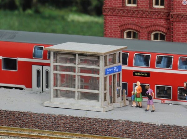 Modellbahn Union N-B00148 moderner Bahnsteigaufzug für Personen und Gepäck