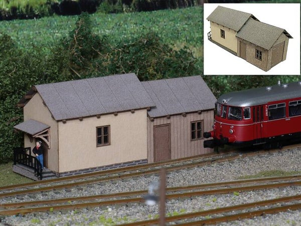 Modellbahn Union N-B00178 Streckenhäuschen - Geräteschuppen