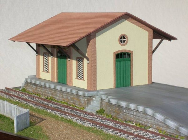 Modellbahn Union N-B00245 Kurzer Güterschuppen Italien Magazzino merci
