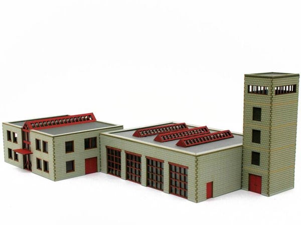 Modellbahn Union N-H00014 Feuerwehr Gebäude Set 3-teilig
