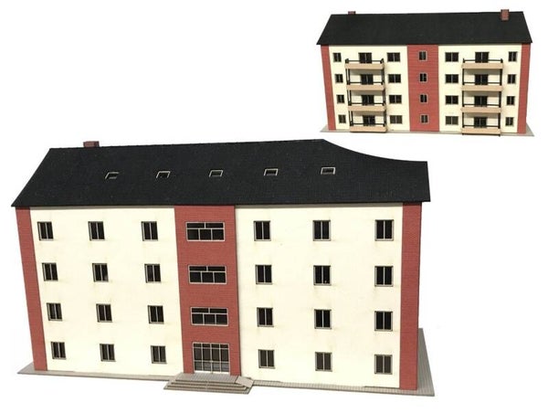 Modellbahn Union N-H00166 Mehrfamilienhaus mit Balkons
