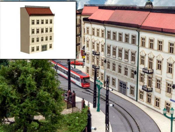 Modellbahn Union N-H00200 Halbrelief Stadthaus 03 Weiß