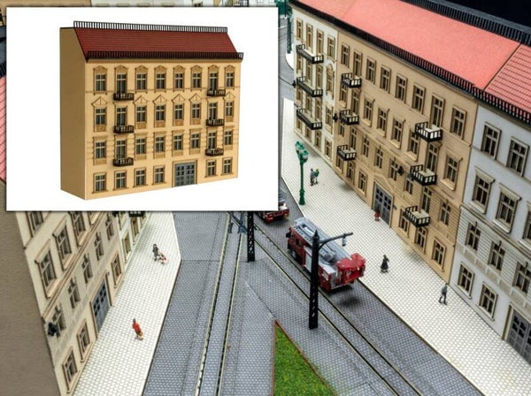 Produktfoto Produktfoto Modellbahn Union N-H00201 Halbrelief Stadthaus 01 Sandstein