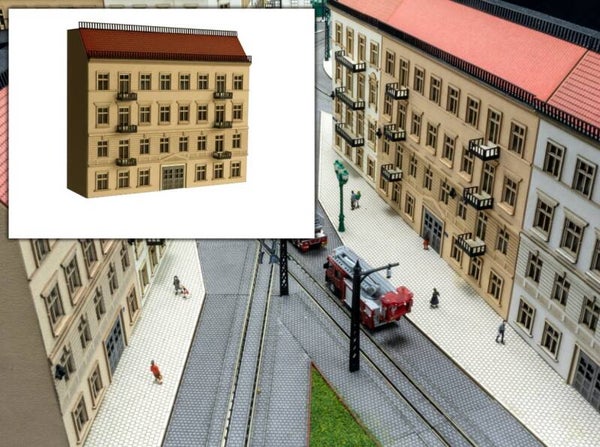 Modellbahn Union N-H00202 Halbrelief Stadthaus 02 Sandstein