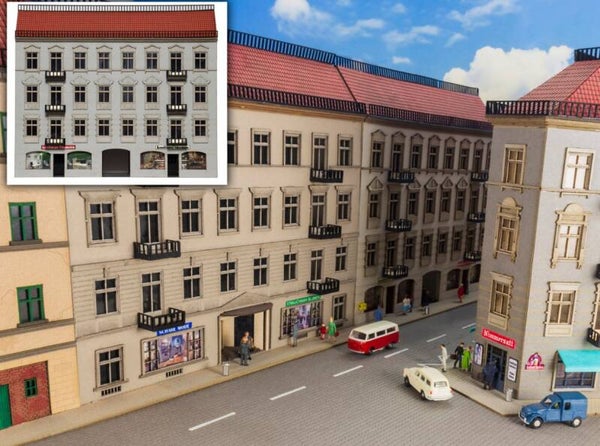 Modellbahn Union N-H00220 Halbrelief Stadthaus mit Läden 1