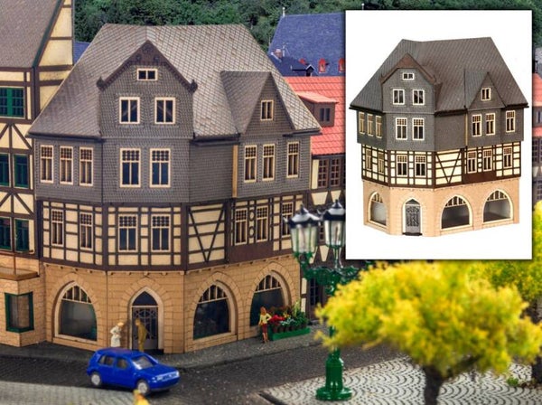 Modellbahn Union N-H00237 Halbrelief Fachwerk Ladengeschäft - Blumen