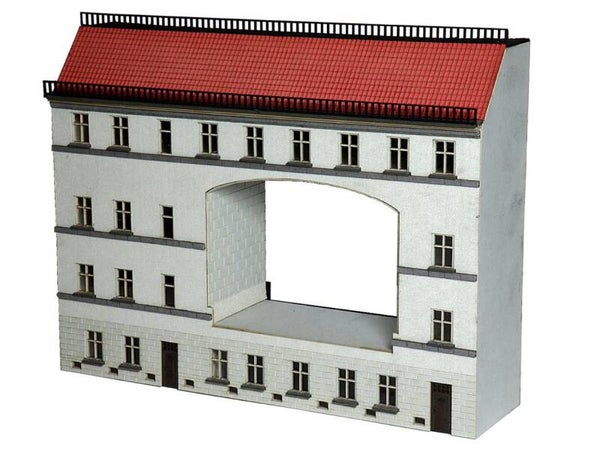 Modellbahn Union N-H00269 Halbrelief Hinterhof mit Durchfahrt