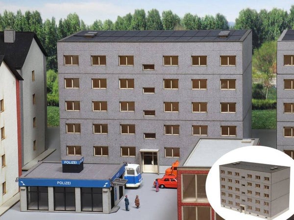 Modellbahn Union N-H00273 Plattenbau WBS 70 5-stöckiges Haus