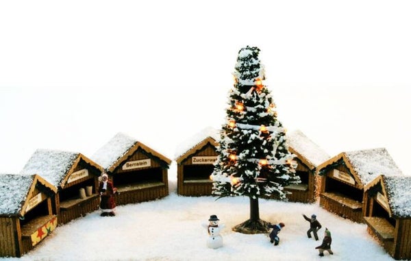 Modellbahn Union N-L00007 Set Weihnachtsmarktbuden 7x